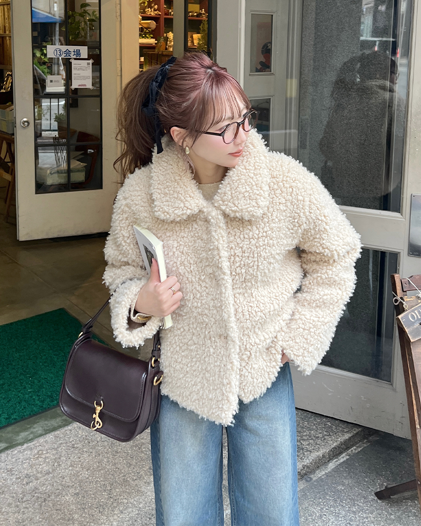 ボアカラージャケット | ファッション通販サイト NUGU