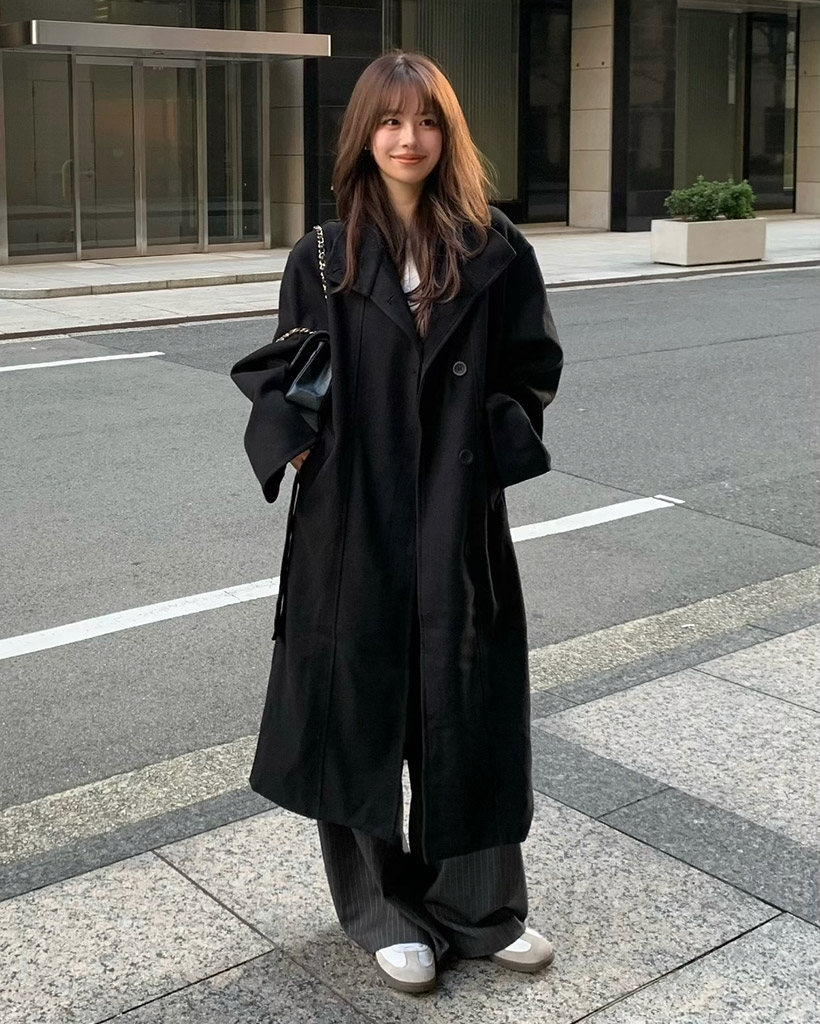 ハイネックウールロングコート | ファッション通販サイト NUGU