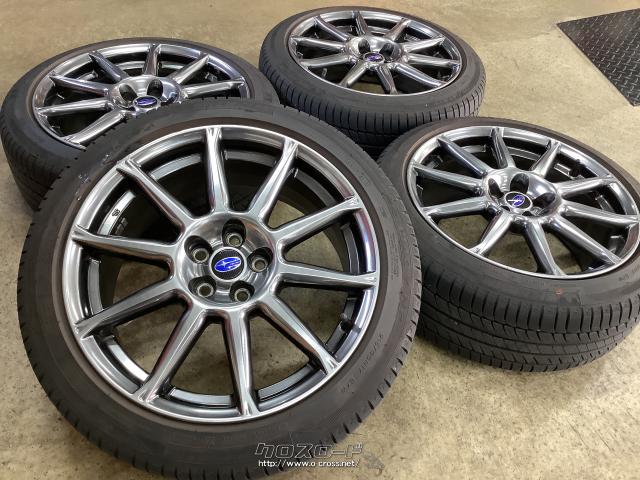 ホイール・タイヤ・17インチ中古スバルBRZ後期純正アルミ4本SetJ43・ご