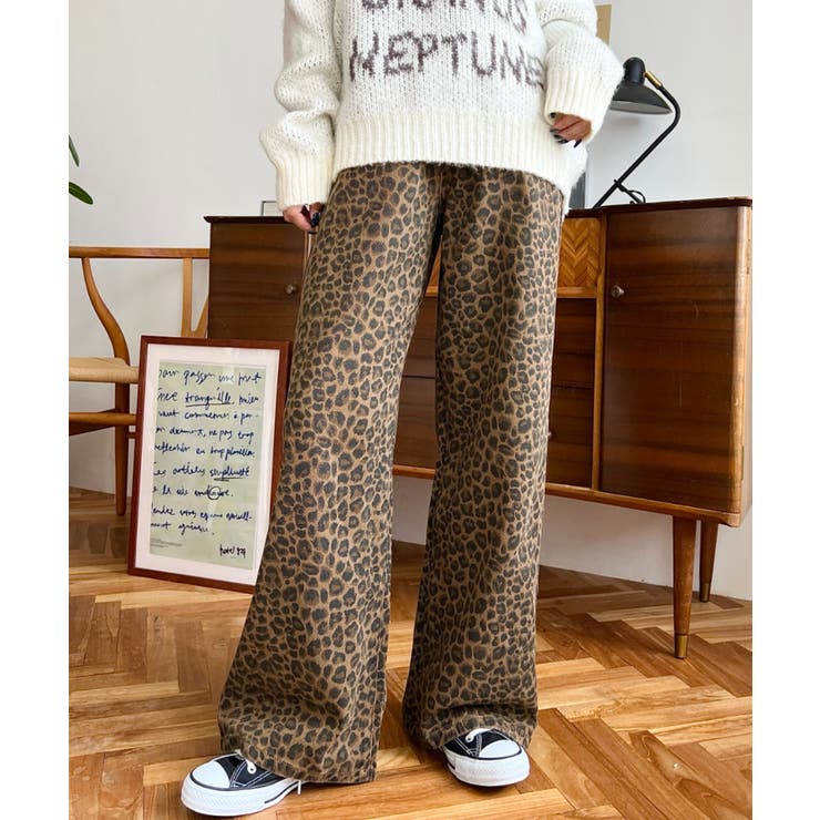 レオパード柄パンツ[品番：ERMW0003932]｜moment+（モーメントプラス