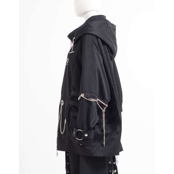 ililil【イルイルイル】自称ラスボスくんジップパーカー 全1色