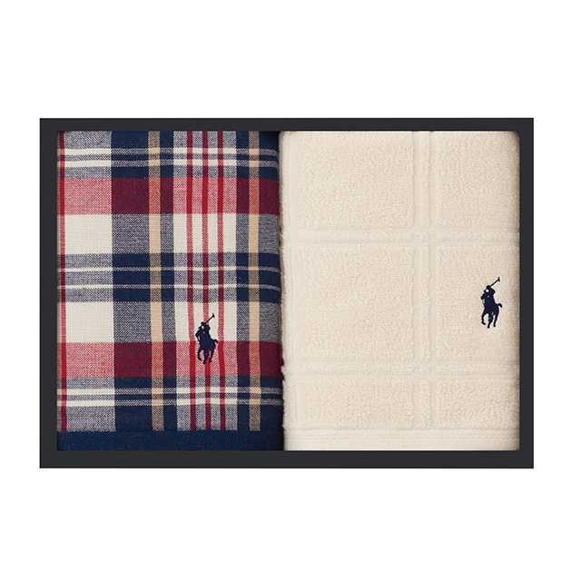 ラルフ ローレン[POLO RALPH LAUREN]のハンドタオル2枚セット ネイビー