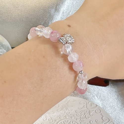 台湾 晨露之暄 ピンクアゼツライト・ローズクォーツ・ロードナイト