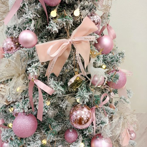 台湾 Falling Snow Groundクリスマスツリー-ロマンチックピンク/高さ