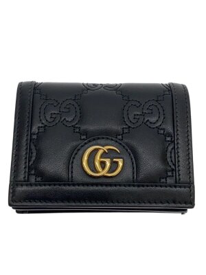 GUCCI(グッチ) / 2つ折り財布/--/BLK/総柄/メンズ/146223 0416 | 中古