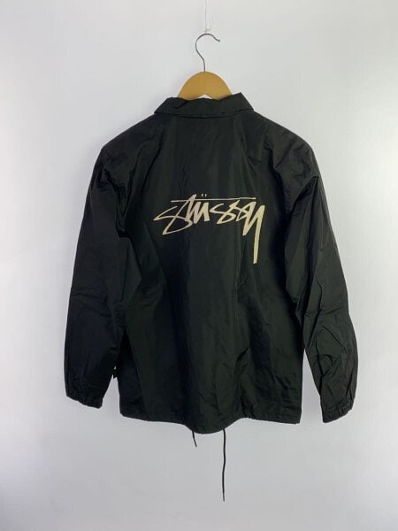 STUSSY(ステューシー) / コーチジャケット/S/ポリエステル/BLK/無地