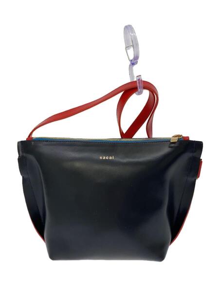 sacai(サカイ) / trapezoid pouch/ショルダーバッグ/レザー/BLK | 中古