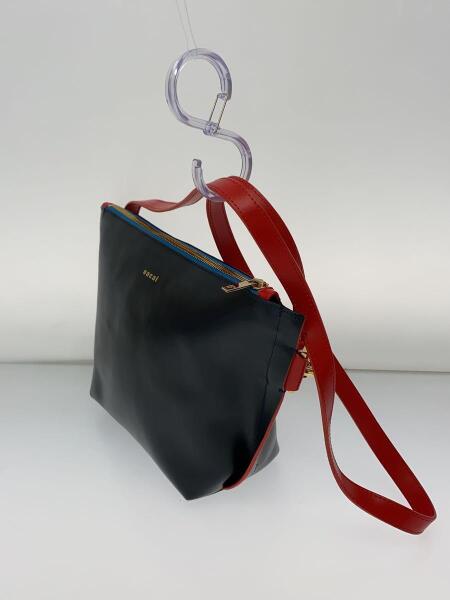 sacai(サカイ) / trapezoid pouch/ショルダーバッグ/レザー/BLK | 中古