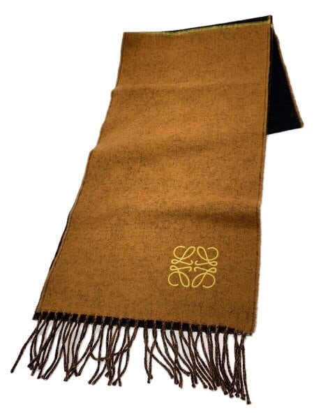 LOEWE(ロエベ) / マフラー/ウール/BRW/バイカラー/アナグラム刺繍