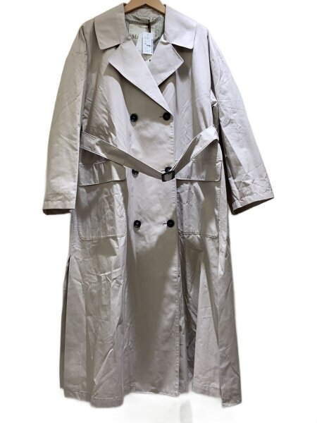 MAX MARA(マックスマーラ) / トレンチコート/42/コットン/GRY