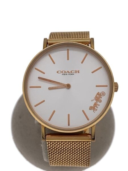 COACH(コーチ) / クォーツ腕時計/アナログ/GLD | 中古品の販売・通販