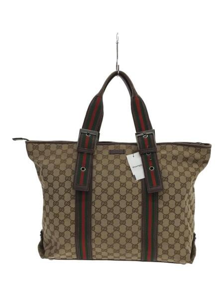 GUCCI(グッチ) / トートバッグ/キャンバス/ベージュ/総柄/132898