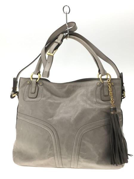 SAZABY(サザビー) / ショルダーバッグ/レザー/グレー | 中古品の販売