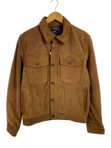 A.P.C.(アーペーセー) / レザージャケット・ブルゾン/S/牛革/ブラウン