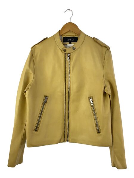 GUCCI(グッチ) / L/シングルライダースジャケット/50/羊革/BEG/369941
