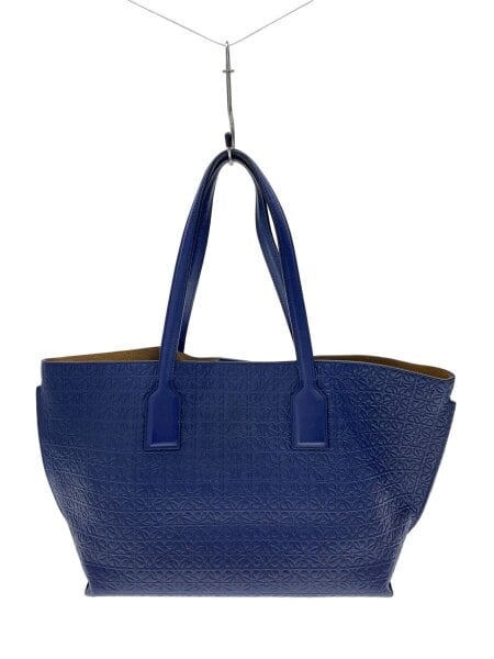 MOMO様専用LOEWE レオ ネイビー 本革トートバッグ S11518157 - バッグ