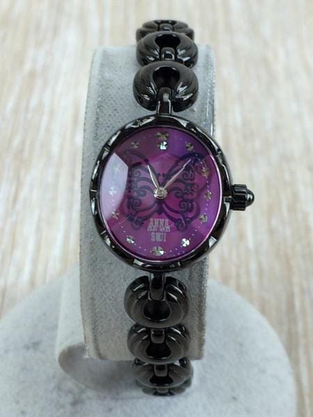 ANNA SUI(アナスイ) / クォーツ腕時計/アナログ/ステンレス/PUP/BLK