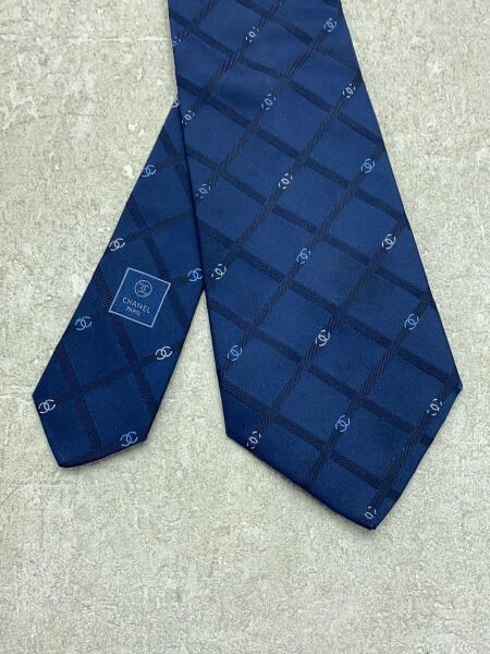 CHANEL(シャネル) / ネクタイ/シルク/NVY/モノグラム/メンズ | 中古品
