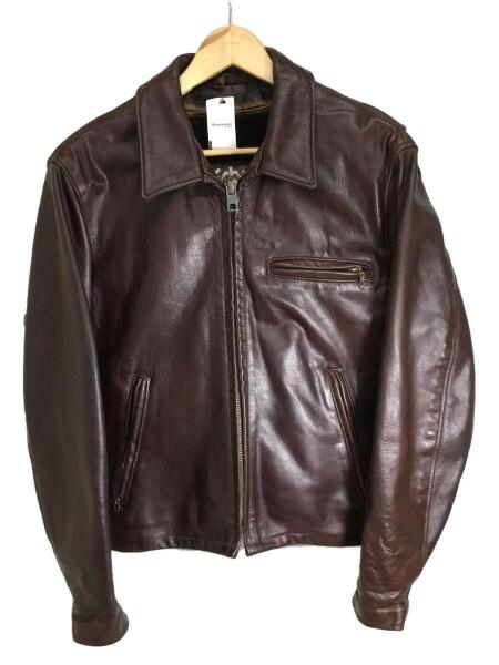 Schott(ショット) / シングルライダースジャケット/36/レザー/ブラウン