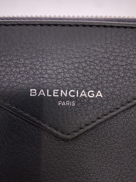 BALENCIAGA(バレンシアガ) / 長財布/レザー/BLK/無地/メンズ// | 中古