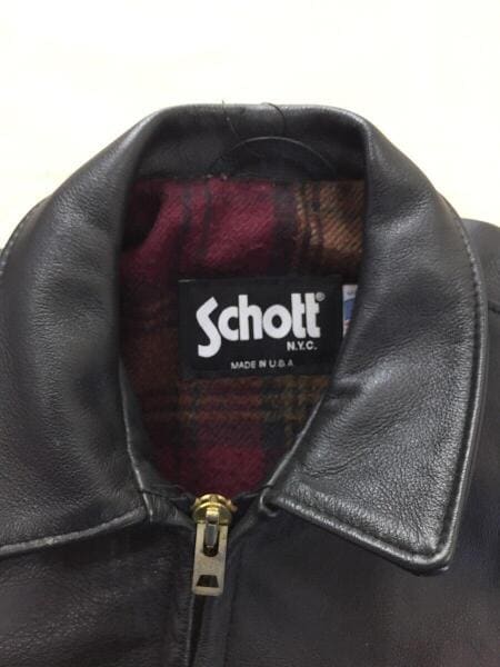Schott(ショット) / 681/裏地ウールネルレザージャケット・ブルゾン/42