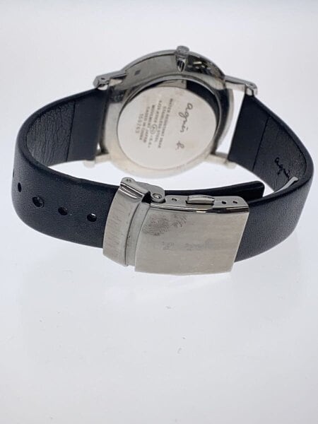 agnes b.(アニエスベー) / 腕時計/アナログ/レザー/ホワイト/ブラック