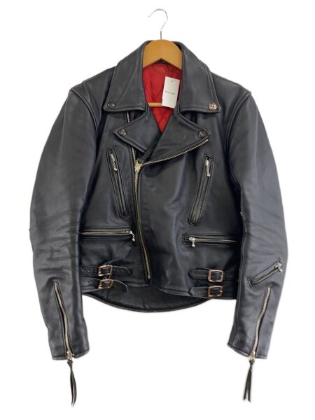 RED MOON(レッドムーン) / ダブルライダースジャケット/36/レザー/BLK