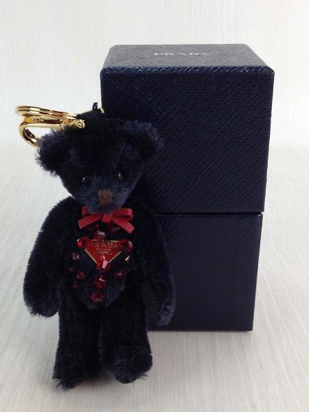 PRADA(プラダ) / キーホルダー/--/BLK/ビーズ/テディーベア/ベア