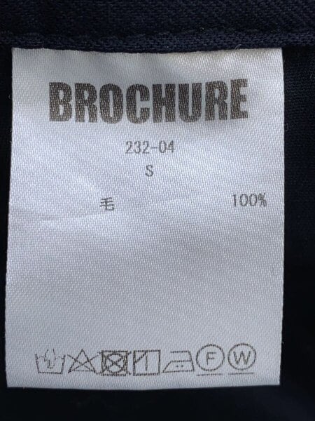 BROCHURE(ブローシュアー) / 1P WOOL SLACKS/S/ウール/NVY/232-04