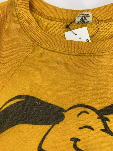 SPRUCE(スプルース) / 60S/タグ有/PEANUTS/SNOOPY/スウェット/L