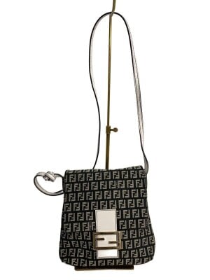 FENDI(フェンディ) / ミニボストンバッグ/PVC/BRW/ストライプ/ペカン柄