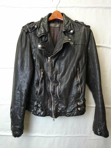 NEIL BARRETT(ニールバレット) / ダブルライダースジャケット/S/レザー