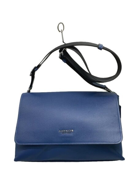 COACH(コーチ) / ケイレブメッセンジャーバッグ/レザー/BLU/CY768