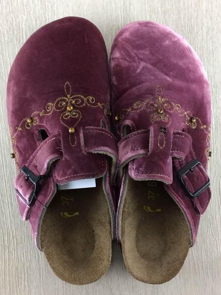 NUMBER (N)INE(ナンバーナイン) / サンダル/ピンク/ベロア/37/スタッズ