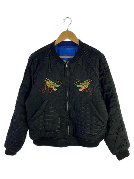 HUMAN MADE(ヒューマンメイド) / スカジャン/L/レーヨン/BLU/無地