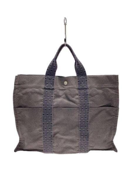 HERMES(エルメス) / トートバッグ/キャンバス/GRY/ラグジュアリー/使用
