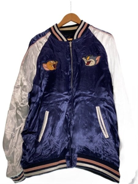 VANSON(バンソン) / TOM AND JERRY/スカジャン/XXL/レーヨン/マルチ