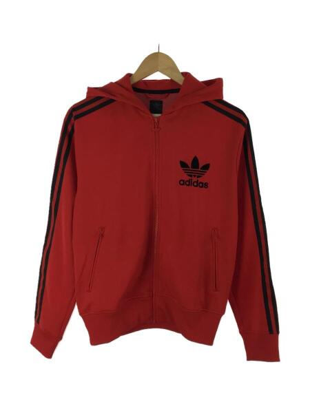 adidas(アディダス) / ジップパーカー/M/ポリエステル/RED/赤 | 古着の