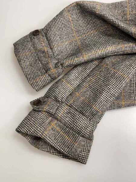 HAVERSACK(ハバーサック) / コート/L/ウール/SLV/グレンCK/471829