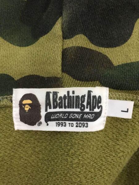 A BATHING APE(アベイシングエイプ) / ジップパーカー/L/コットン/KHK
