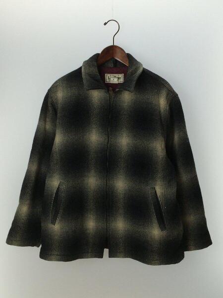 L.L.Bean(エルエルビーン) / ジャケット/M/ウール/GRY/オンブレCK