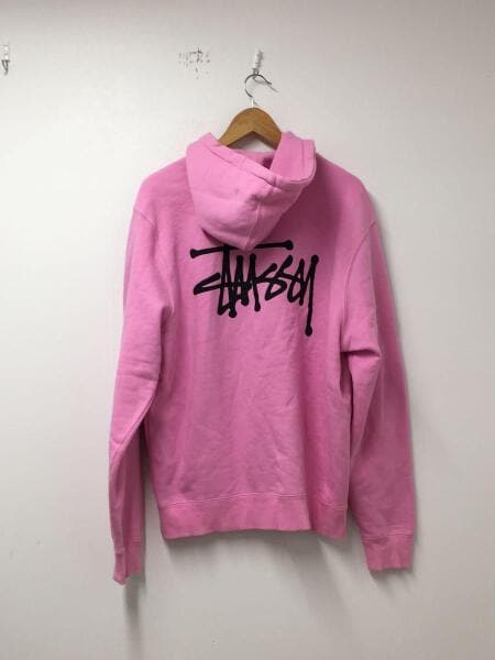 STUSSY(ステューシー) / ジップパーカー/L/コットン/ピンク | 古着の
