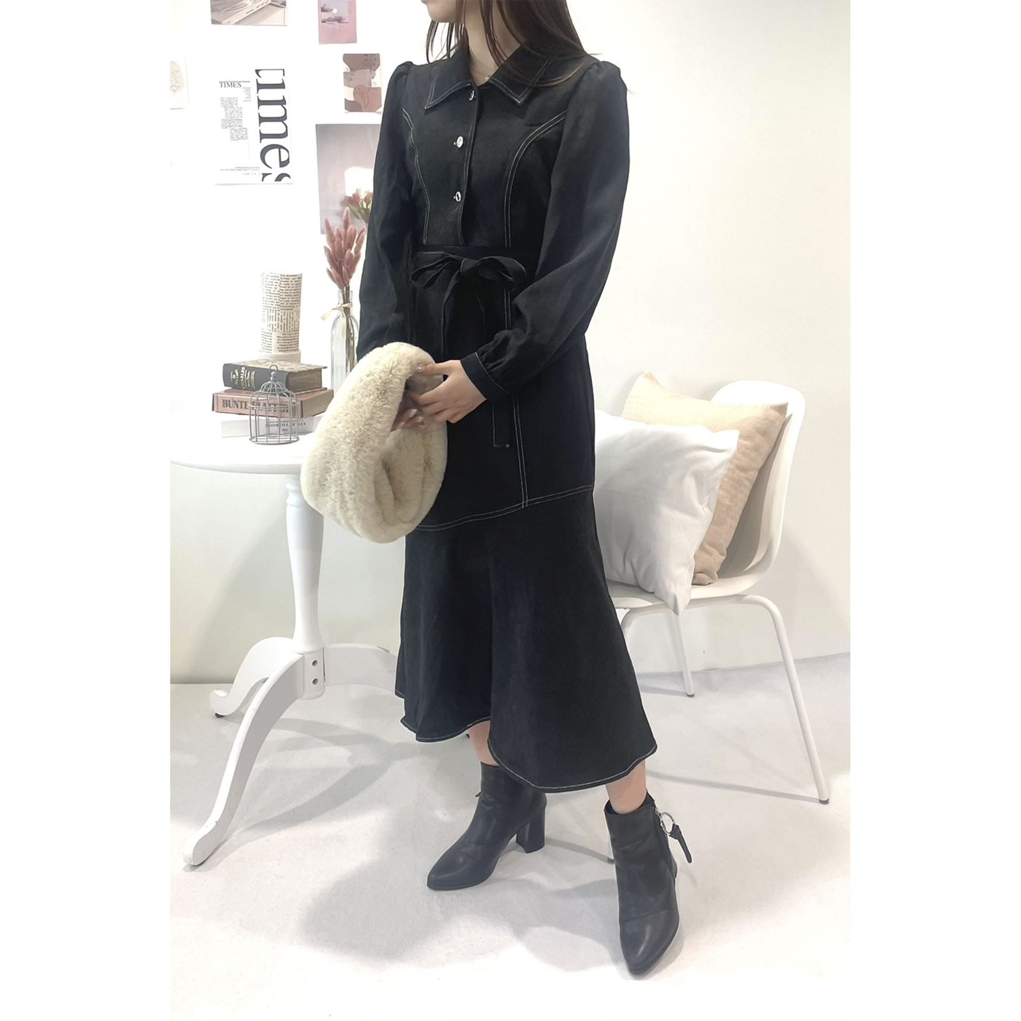 ステッチ配色マーメイドワンピース｜ワンピース｜CECIL McBEE(セシル