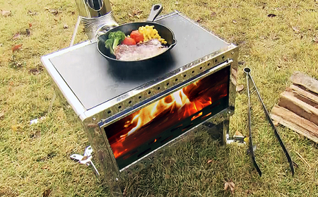 フォールディングキャンプストーブ HS-440 屋外用 ストーブ 薪ストーブ