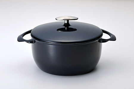 ユニロイ ホーロー鍋 22cm 藍 IIH対応 鋳物 鍋 燕三条 日本