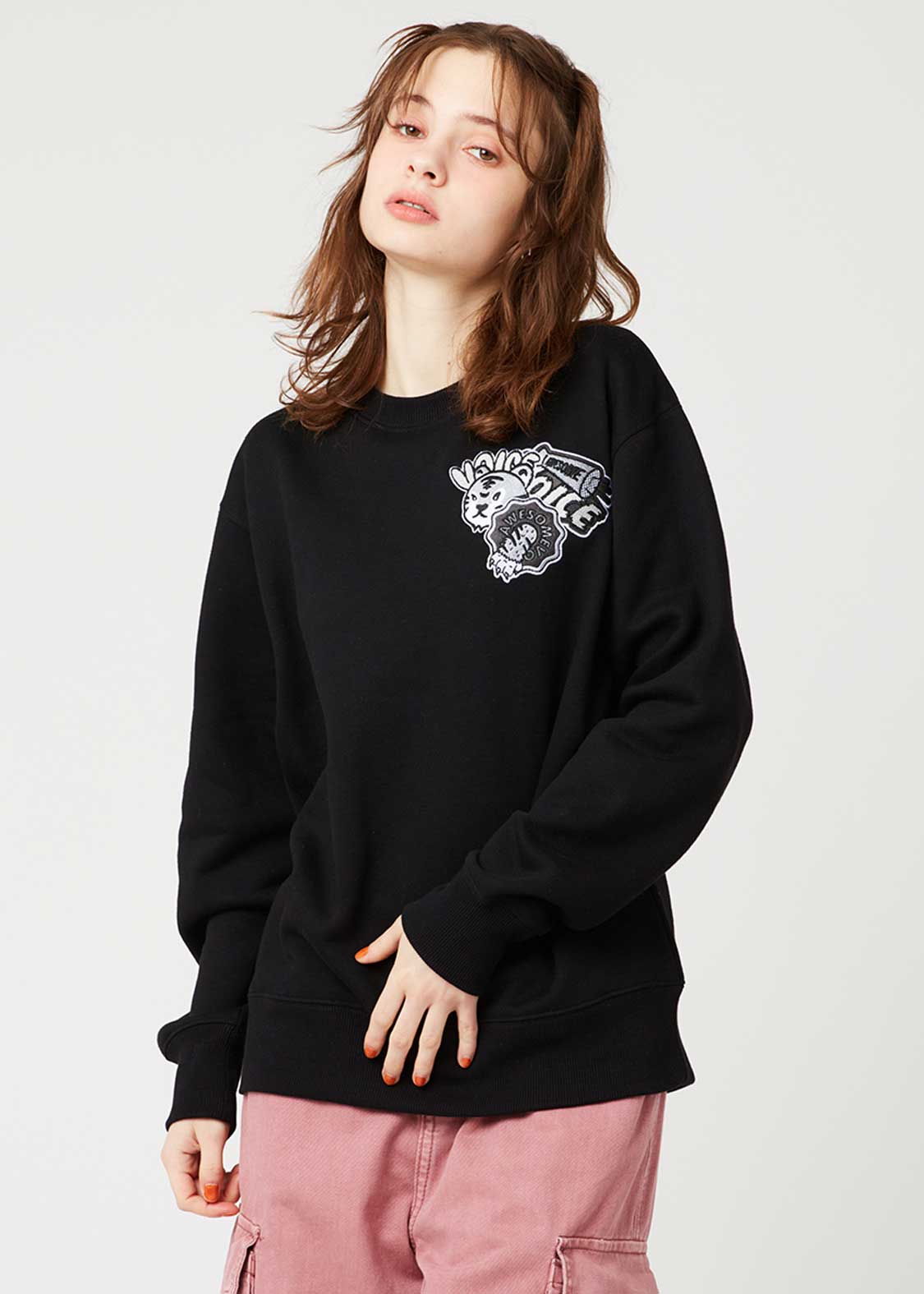 オーサムタイガーステッカー｜裏起毛スウェット｜ユニセックス