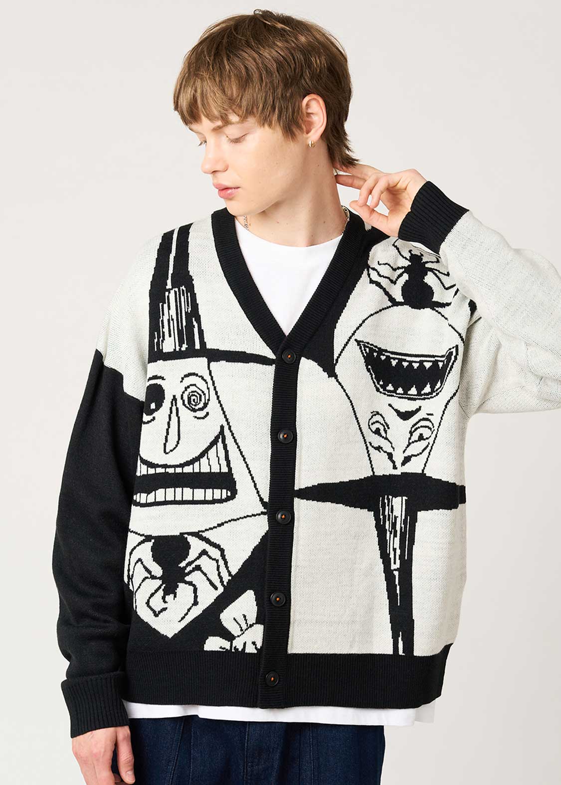 メイヤー｜ウォッシャブルジャカードカーディガン｜ユニセックス