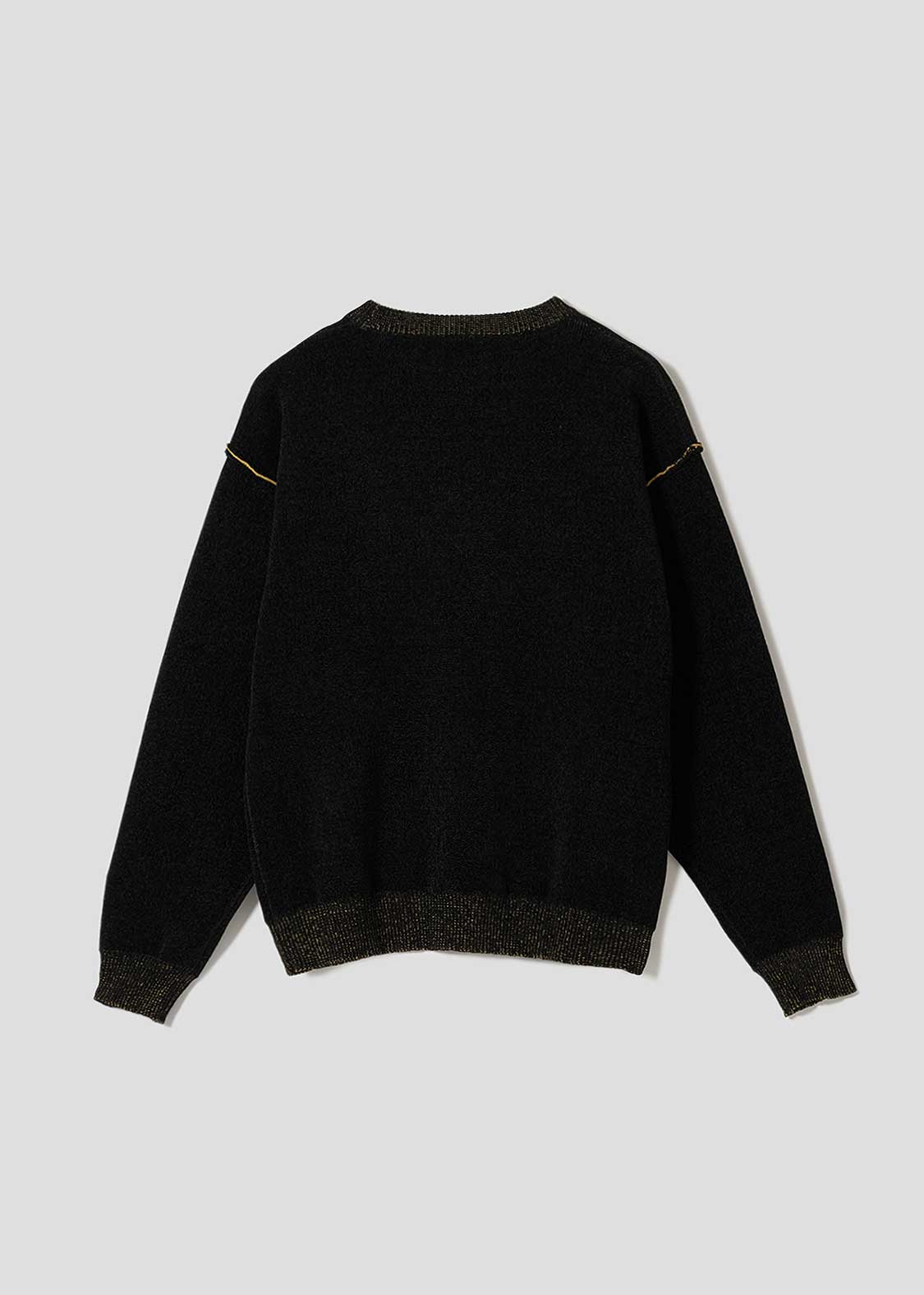 ナガスギルイヌミーツホットドッグ｜モールクルーネックニット｜ユニ