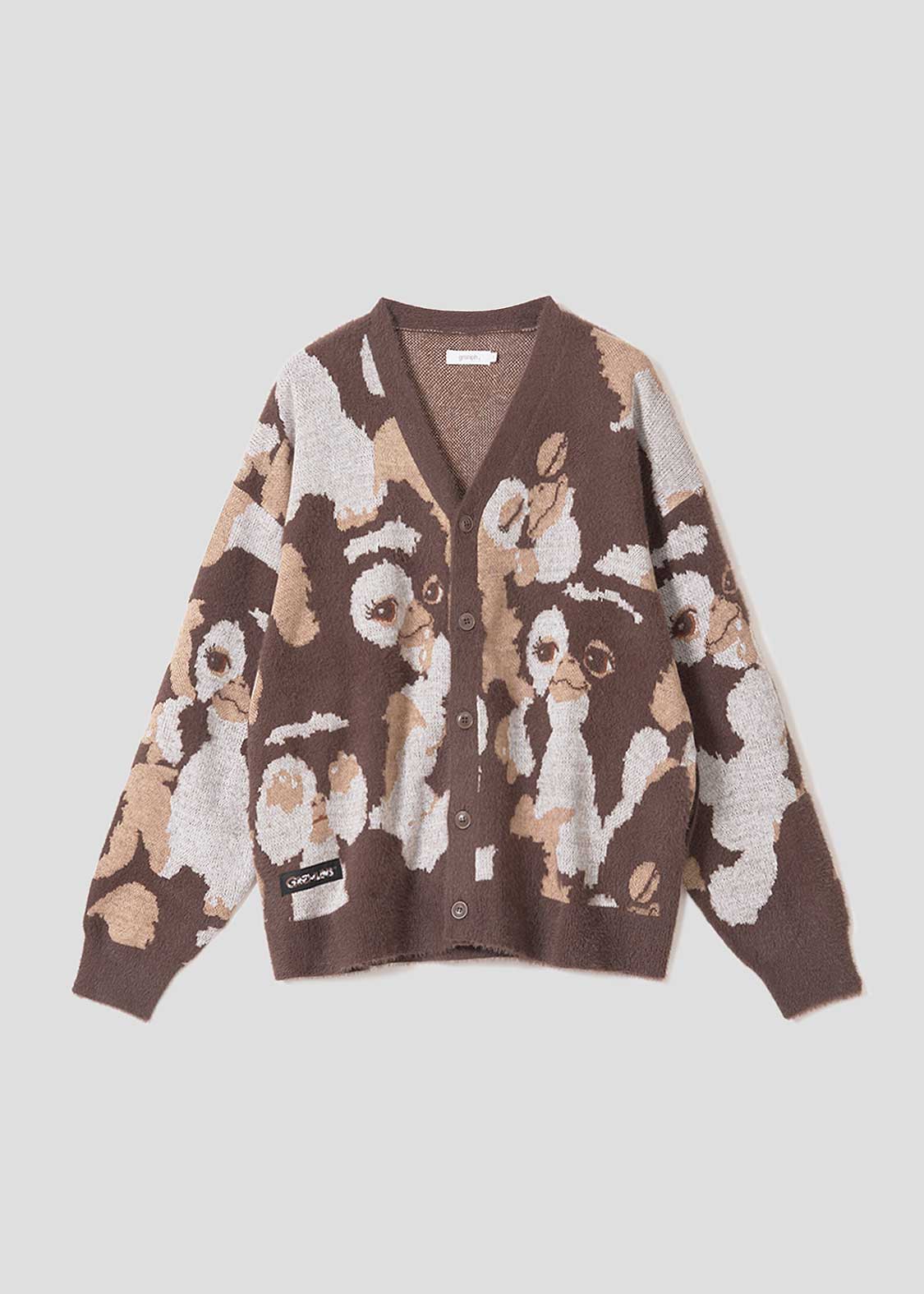 ギズモ ハニカミ パターン｜ジャカードVネックカーディガン｜ユニ