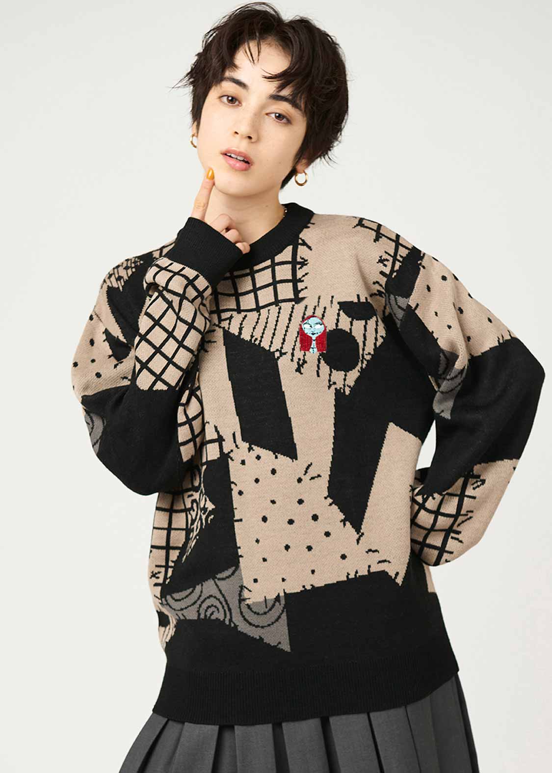 サリー｜ウォッシャブルジャカードニット｜ユニセックス｜グラニフ